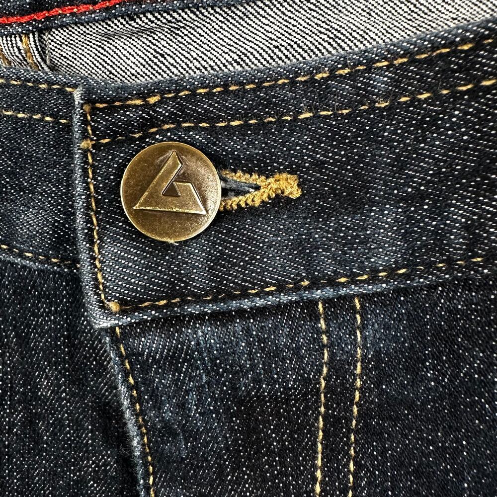 American Giant Men's 218 Straight Jeans Maritime Stretch Dark Wash 32x30 USA - Picture 3 of 8